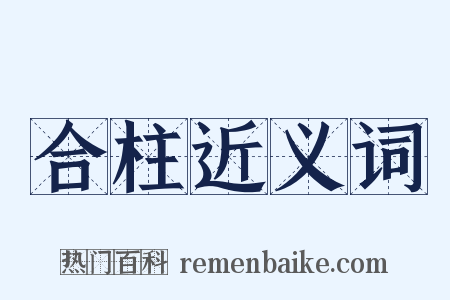 合柱近义词是什么意思的图片